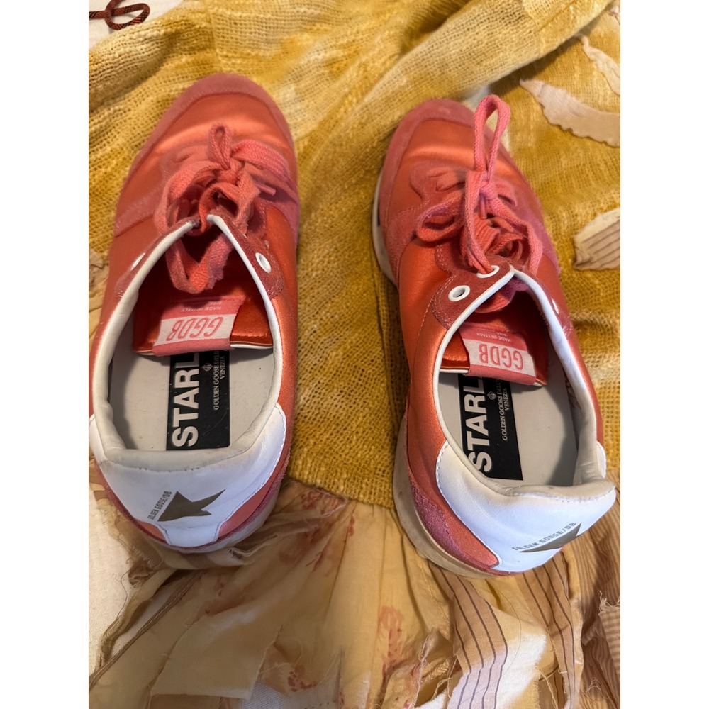 Golden Goose Stardan Pink Satin Suede Low Top Sneakers Shoes Italy $699 MSRP